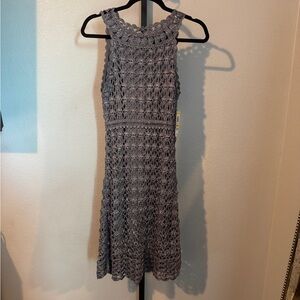 INC International Concepts Gray Crochet Dress